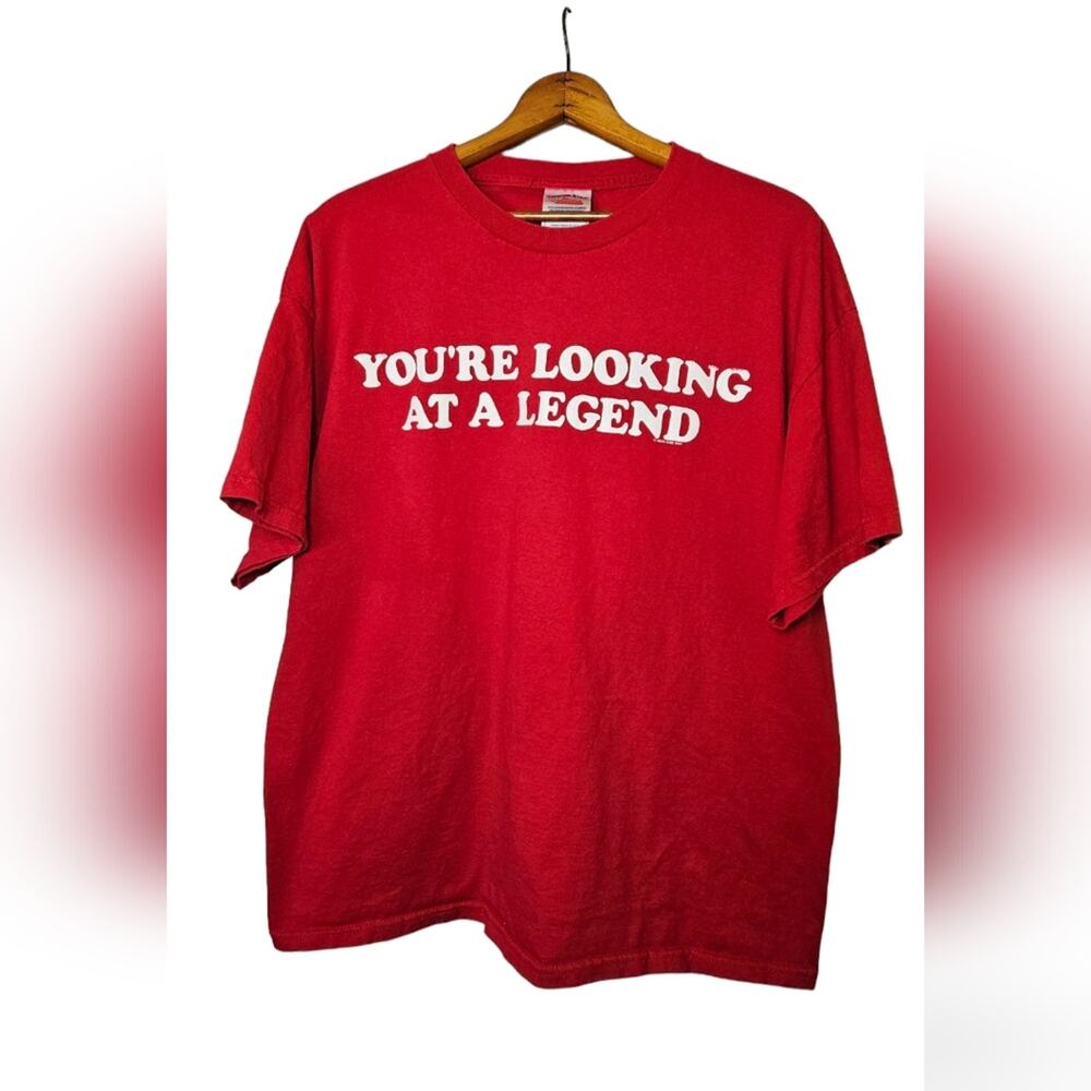 XL You're Looking At A Legend men's red short sleeved t-shirt, Bright Colors
